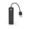 Nedis UHUBU2420BK 4 portos USB2.0 HUB