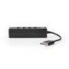 Nedis UHUBU2420BK 4 portos USB2.0 HUB