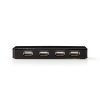 Nedis UHUBU2730BK aktív 7 portos USB HUB, USB 2.0, 5V táp