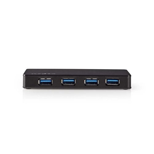 Nedis UHUBU3420BK aktív 4 portos USB HUB, USB 3.2 Gen 1, 5V táp