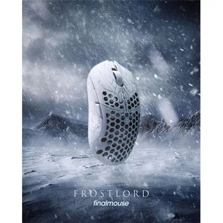 Finalmouse ULX Frostlord Medium optikai vezeték nélküli gaming egér ezüst