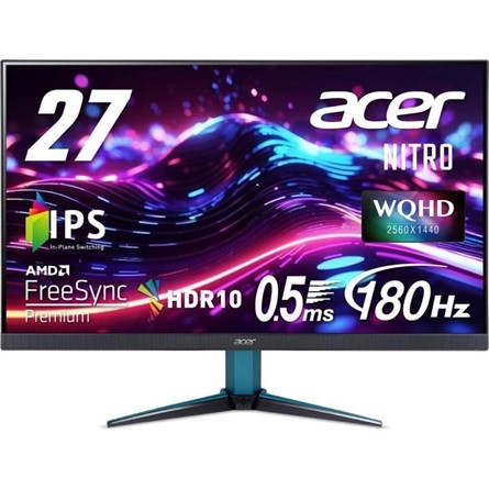 Acer Mon Acer 27" Nitro VG271UM3bmiipx  ZeroFrame FreeSync Premium monitor - IPS - 180Hz | 2 év garancia |