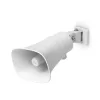 Ubiquiti UP-AI-Horn-Speaker-W All-weather PoE 120 dB horn speaker with advanced AI alert functionality and versatile wall, corner, and pole mounting options