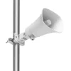 Ubiquiti UP-AI-Horn-Speaker-W All-weather PoE 120 dB horn speaker with advanced AI alert functionality and versatile wall, corner, and pole mounting options