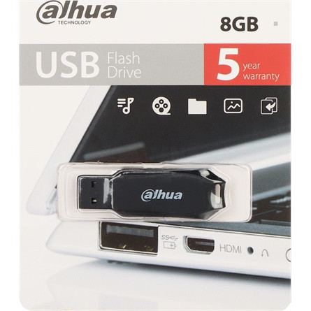 Dahua Pendrive - 8GB USB2.0 (U176; R25-W10 MB/s; FAT32)