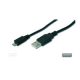 Rainbow USB A - MIKRO USB KÁBEL 1,8M FEKETE