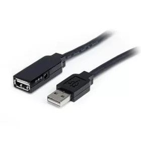   StarTech USB-A 2.0 USB-A 2.0 -> M/F aktív adatkábel hosszabbító 25m fekete