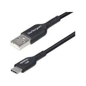   StarTech 1M USB-A TO USB-C CABLE BLACK CORD USB 2.0 DATA TRANSFER