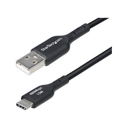 StarTech 1M USB-A TO USB-C CABLE BLACK CORD USB 2.0 DATA TRANSFER