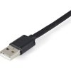 StarTech USB-C -> USB-A 2.0 M/M adatkábel 2m fekete USB-IF, 10db