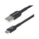 StarTech 2M USB-A TO USB-C CABLE BLACK CORD USB 2.0 DATA TRANSFER