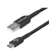 StarTech 3M USB-A TO USB-C CABLE BLACK CORD USB 2.0 DATA TRANSFER
