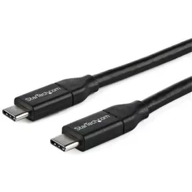   StarTech USB-C / Thunderbolt -> USB-C M/M adatkábel 1m fekete 5A PD, USB-IF