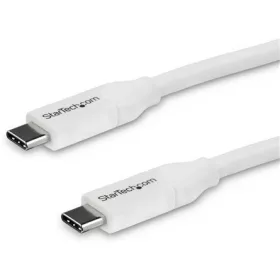   StarTech USB-C / Thunderbolt -> USB-C M/M adatkábel 4m fehér 5A PD, USB-IF