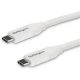 StarTech USB-C / Thunderbolt -> USB-C M/M adatkábel 4m fehér 5A PD, USB-IF