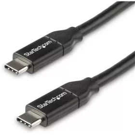   StarTech USB-C -> USB-C M/M töltőkábel 0.5m fekete 5A PD