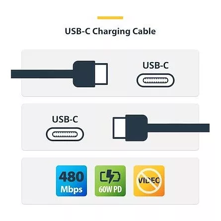 StarTech USB-C -> USB-C M/M adatkábel 0.15m fehér