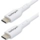 StarTech 2M WHITE USB-C CHARGING CABLE 60W POWER DELIVERY M/M TYPE-C