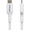 StarTech 2M WHITE USB-C CHARGING CABLE 60W POWER DELIVERY M/M TYPE-C