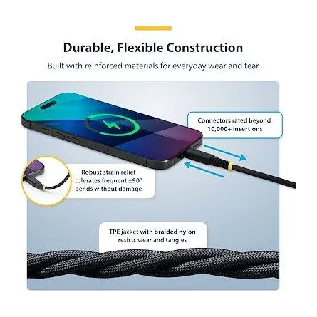 StarTech USB-C -> USB-C M/M adatkábel 0.3m fekete