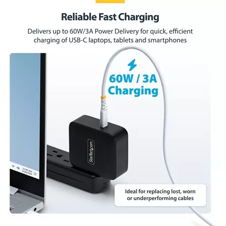 StarTech USB-C -> USB-C M/M adatkábel 3m fehér