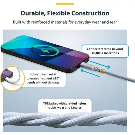 StarTech USB-C -> USB-C M/M adatkábel 3m fehér