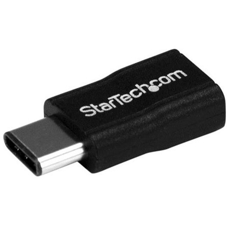 StarTech USB-C -> USB-B 2.0 micro M/F adapter fekete