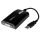StarTech USB-A 2.0 -> DVI-I M/F adapter 0.15m fekete PC and MAC