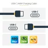 StarTech USB-C -> USB-C M/M töltőkábel 2m fekete
