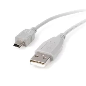   StarTech USB-A 2.0 -> USB-B 2.0 mini M/M adatkábel 0.5m fekete