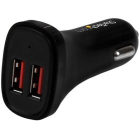  StarTech 2X USB CAR CHARGER 24W / 4.8A CHARGE TWO TABLETS AT ONCE