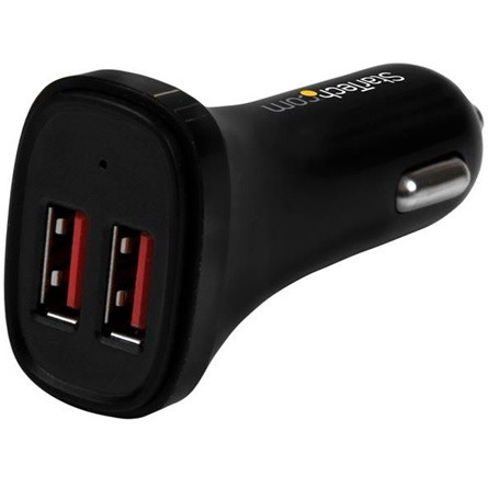 StarTech 2X USB CAR CHARGER 24W / 4.8A CHARGE TWO TABLETS AT ONCE
