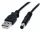 StarTech USB-A 2.0 -> DC 5.5 x 2.1mm M/M tápkábel 0.9m fekete
