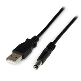   StarTech USB-A 2.0 -> DC 5,5 x 2,5mm M/M tápkábel 1m fekete