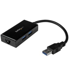   StarTech USB3.0 10/100/1000Mbps hálózati adapter +2-Port USB Hub