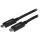 StarTech USB-C 3.2 Gen2 -> USB-C 3.2 Gen2 M/F adatkábel 0.5m fekete