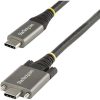 StarTech USB-C 3.2 Gen2 -> USB-C 3.2 Gen2 M/M adatkábel 0.5m fekete 100W, DP Alt Mode
