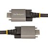 StarTech USB-C 3.2 Gen2 -> USB-C 3.2 Gen2 M/M adatkábel 0.5m fekete 100W, DP Alt Mode
