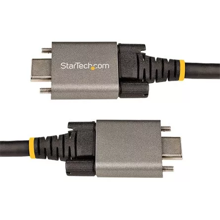StarTech USB-C 3.2 Gen2 -> USB-C 3.2 Gen2 M/M adatkábel 0.5m fekete 100W, DP Alt Mode