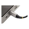 StarTech USB-C 3.2 Gen2 -> USB-C 3.2 Gen2 M/M adatkábel 1m fekete 100W, DP Alt Mode