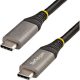 StarTech USB-C 3.2 Gen2 -> USB-C 3.2 Gen2 M/M adatkábel 0.5m fekete 100W, DP Alt Mode, 10Gbps