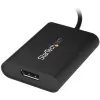 StarTech USB-A 3.0 -> Displayport M/F adapter 0.2m fekete