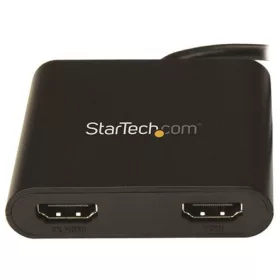   StarTech USB-A 3.0 -> 2db HDMI 1.4 M/F adapter 0.15m fekete