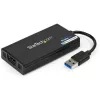 StarTech USB-A 3.0 -> HDMI M/F adapter 0.2m fekete 4k