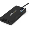 StarTech USB-A 3.0 -> HDMI M/F adapter 0.2m fekete 4k