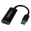 StarTech USB-A 3.0 -> HDMI M/F adapter 0.15m fekete slim