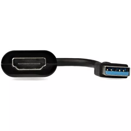 StarTech USB-A 3.0 -> HDMI M/F adapter 0.15m fekete slim