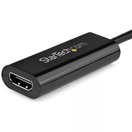 StarTech USB-A 3.0 -> HDMI M/F adapter 0.15m fekete slim
