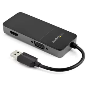   StarTech USB-A 3.0 -> HDMI 1.4 VGA M/F adapter 0.15m fekete
