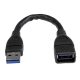 StarTech USB-A 3.0 M/F adatkábel 0.15m fekete hosszabbító